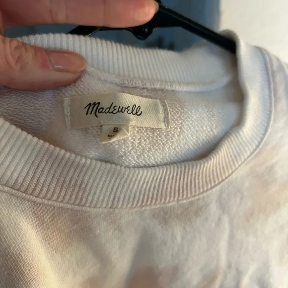 Madewell Spiral Tie-Dye Sweatshirt in Cream and Brown - Picture 2 of 6